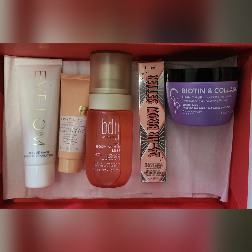 Beauty Box with Skincare and Haircare Products